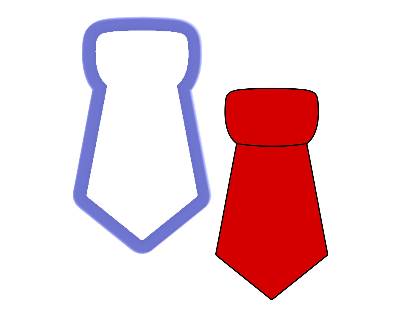 Neck Tie Cookie Cutter Etsy