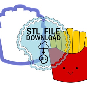 STL Digital Download Cookie Cutter - French Fries