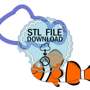 STL Digital Download Cookie Cutter - Clown Fish