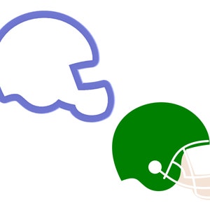 Football Helmet Cookie Cutter
