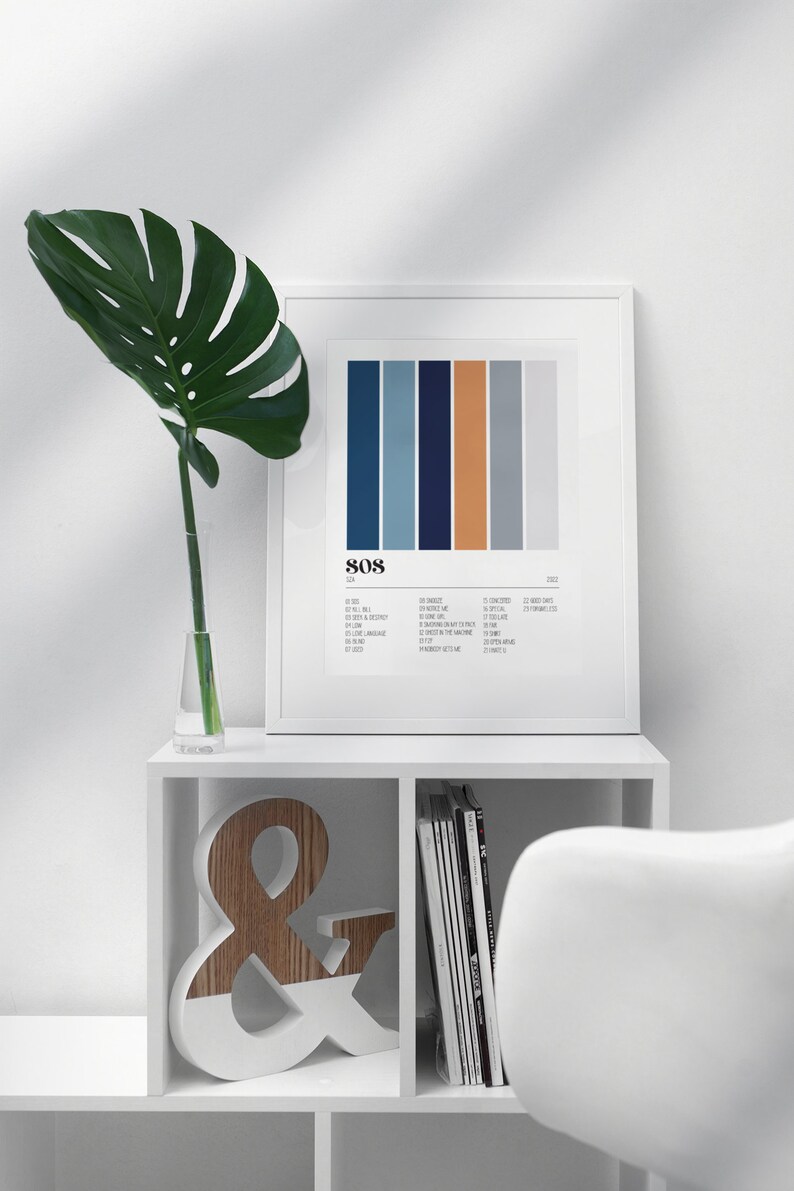 Sza SOS Album Cover Color Palette Album Artwork Color Etsy UK