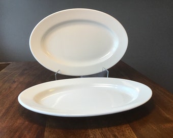 Olive dish hotel diner china Small oval roll tray 2 Buffalo China platter restaurant ware Soap Dish Single serving stone butter plate