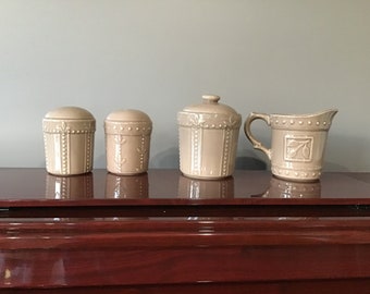 Sorrento Debby Segura Signature Suede Creamer and Sugar Set and Salt and Pepper Set Each Set Sold Separately