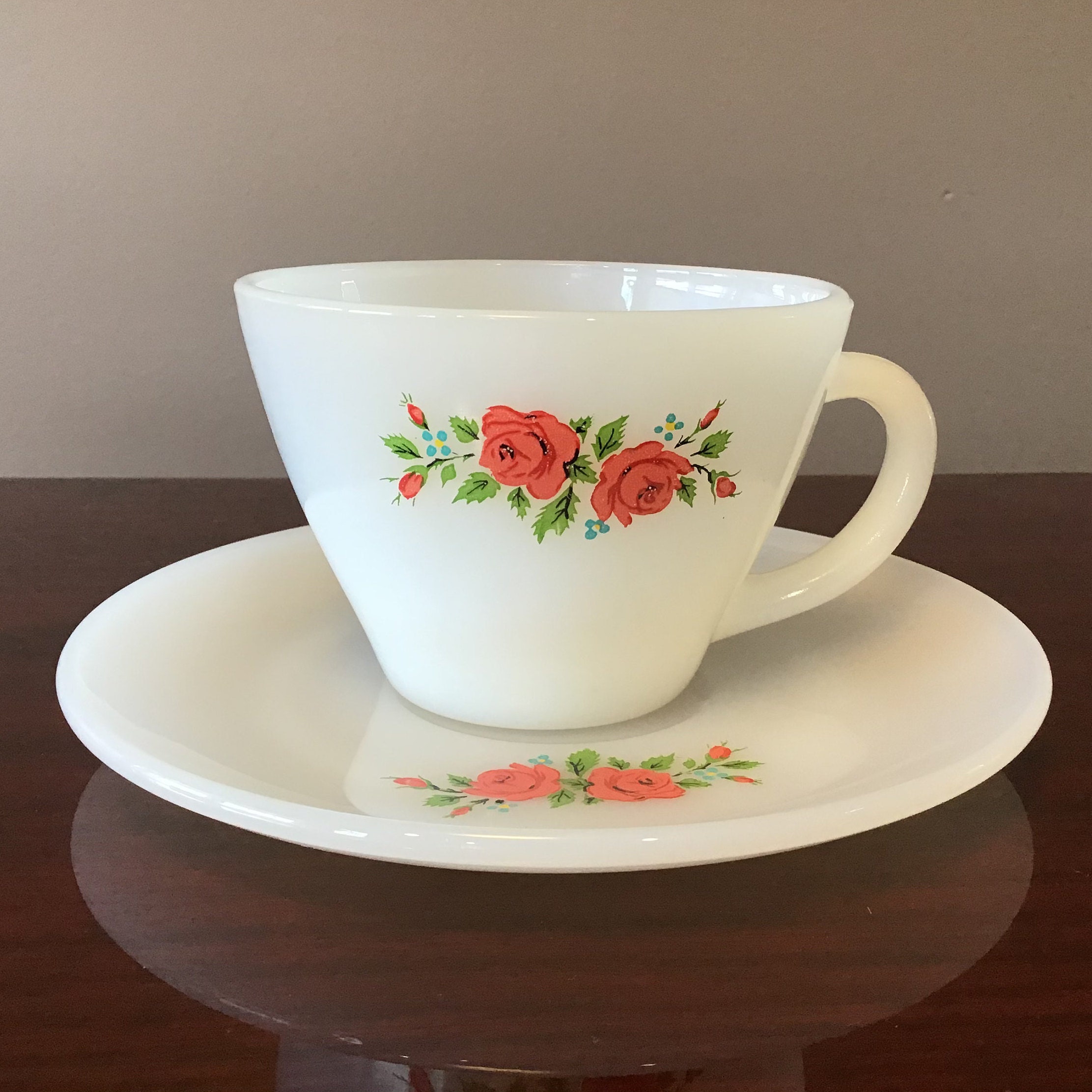 Mugs Drink & Barware Anchor Hocking Fire king coffee cups milk glass