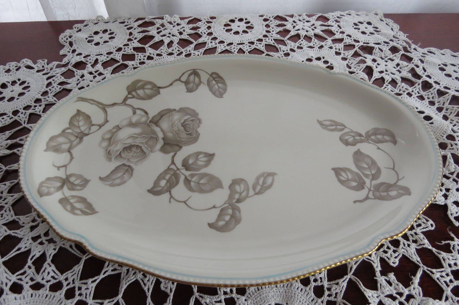 Castleton China Gloria Pattern Platter | Etsy