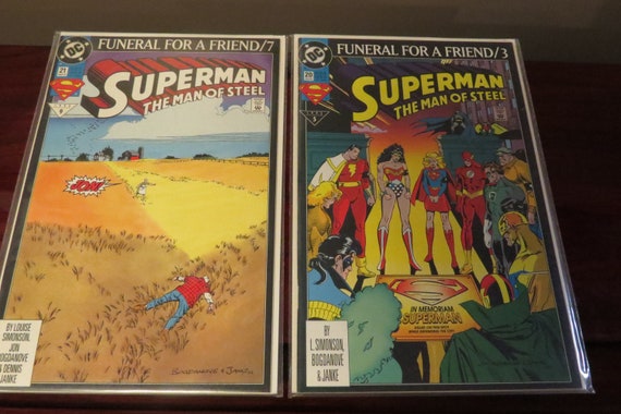 Vintage Dc Superman Comic Books Superman The Man Of Steel Etsy
