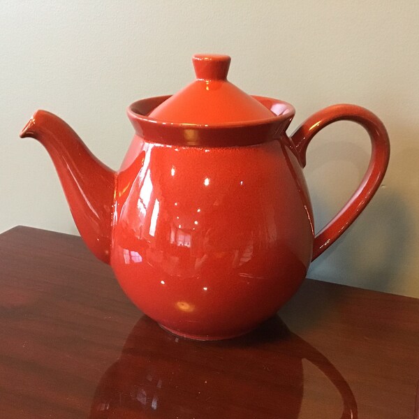 Red Teapot - Etsy