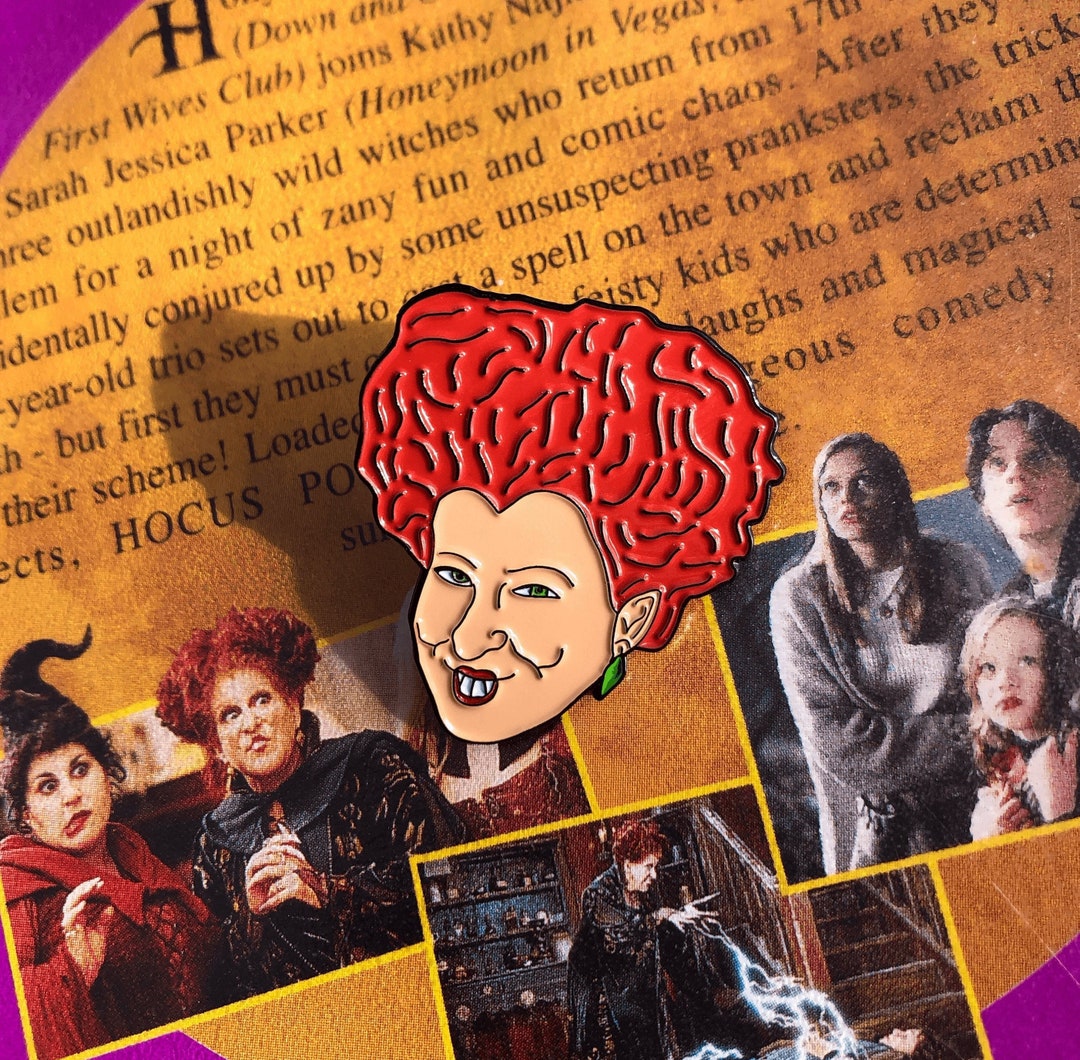 Winifred Sanderson - Soft Enamel Pin - Inspired Hocus Pocus - Witch - Halloween - 90's Nostalgia