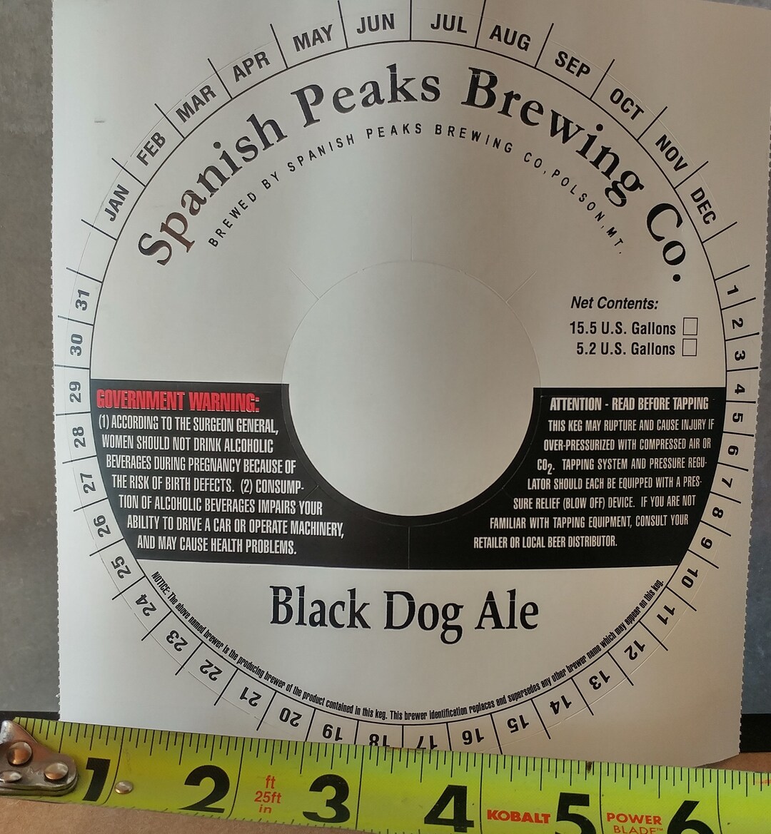 Very Rare Black Dog Ale Keg Collar Etsy