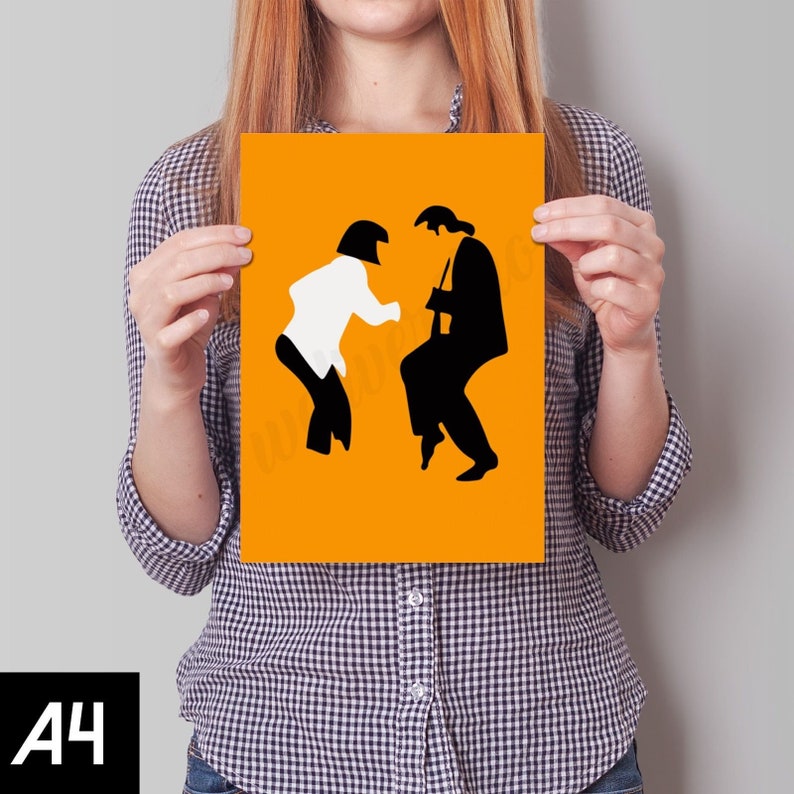 Pulp Fiction Orange Dancing Retro FREE Shipping GBR A1 A2 A3 A4