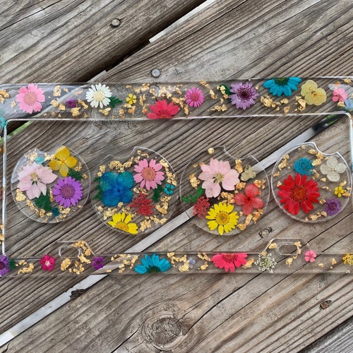 Floral License Plate Frames Custom License Plate Frames Etsy
