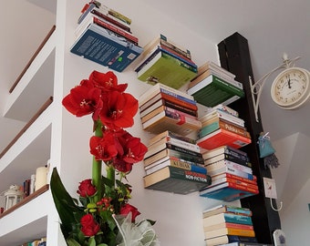 Wall Mount Bookshelf Etsy