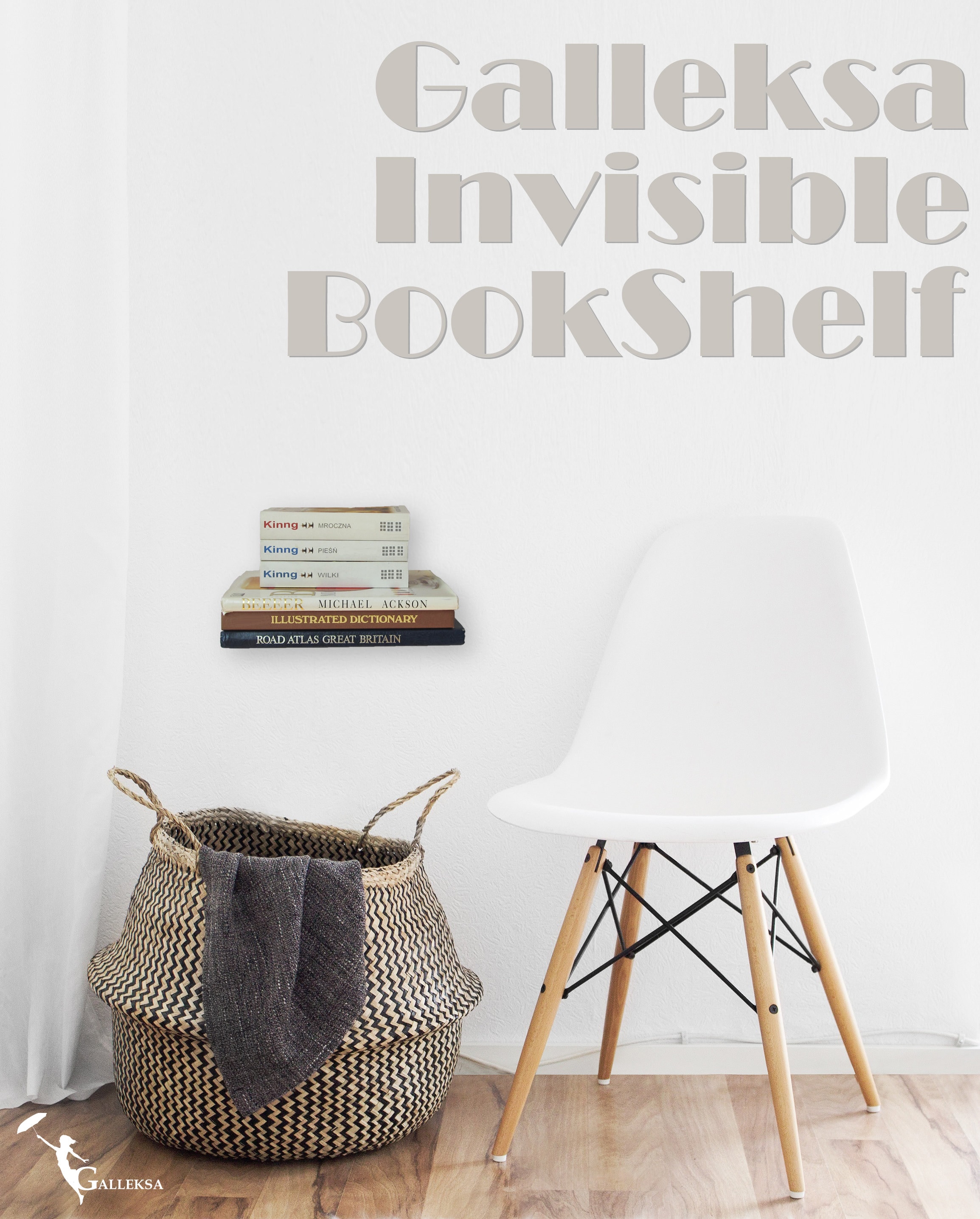 Galleksa sale invisible bookshelf