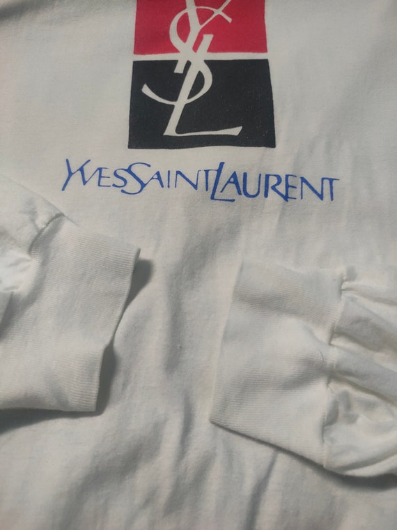 rare!! vintage YSL yves saint laurent long sleeve… - image 5