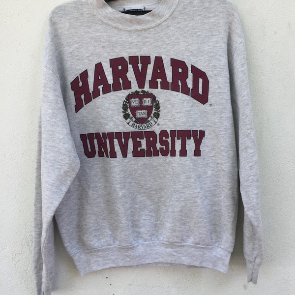 Rare!!Vintage harvard university sweatshirt big logo size M