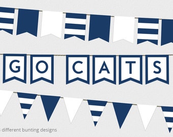 Geelong Cats AFL Bunting: Grand Final Party Decor (Printable PDF)