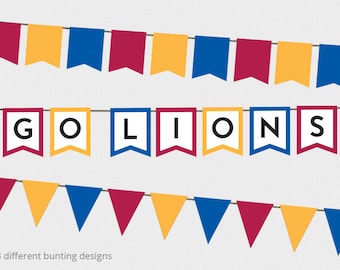 Brisbane Lions AFL Bunting: Grand Final Decorations (Printable PDF)