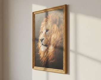 3Dライオン絵画、ライオン好きへのギフト、リビングルームのインテリア