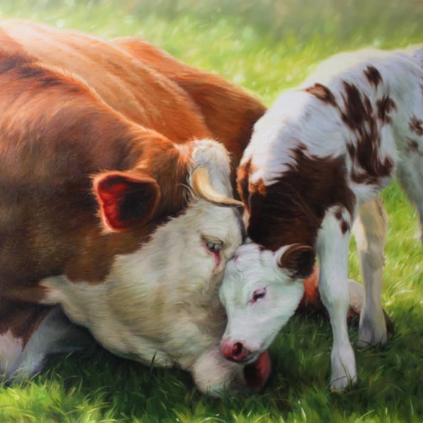 Calf Painting - Etsy