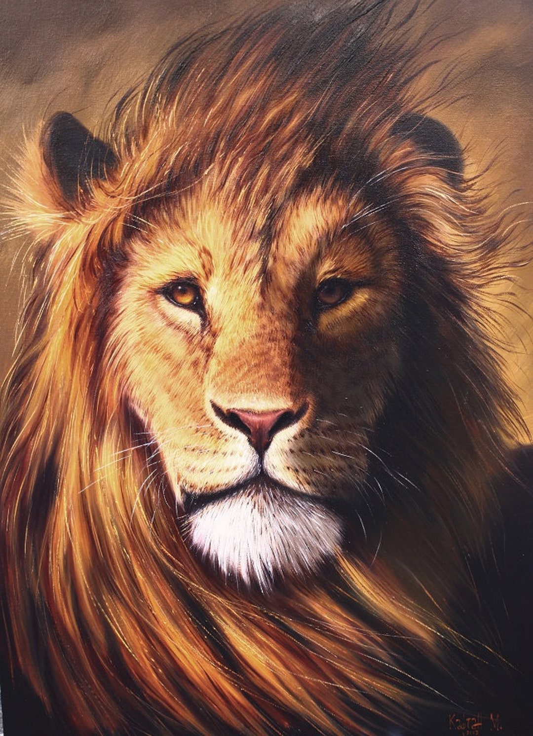 Lion Head Art