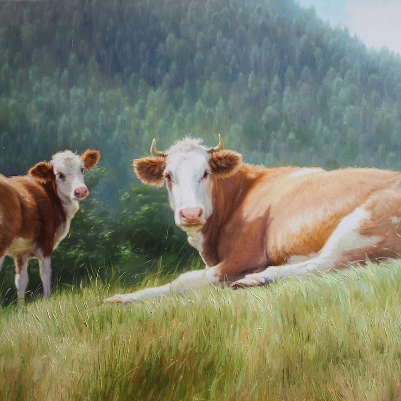 Calf Painting - Etsy