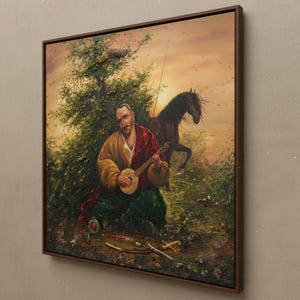 Cossack Mamay Oil Painting, Ukrainian Historical Art image 2