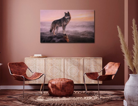 Wild Wolf Original Painting, Original Artwork, Amazing Animal