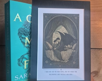 Art mural livresques MEDIEVAL FANTASY | Chapitre 55 Téléchargement numérique, impression d'art inspirée de Rhysand Feyre classique