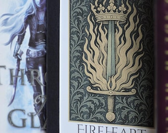 FIREHEART SCHWERT Kunstdruck | Fantasy Bookish Dekor | „You Do Not Yield“ Zitat | Geschenk für Fantasy Leser