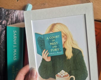 A Court of Mist & Fury Art Print | FANTASY Wall Art | Sarah J. Maas Fan Gift | bookshelf decor | Booktok Gift