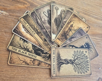 One Dark Window PROVIDENCE CARDS – Full Deck Fantasy Tarot Cards | Gothic Bookish Art | Dark Library Decor | Twin Alders Card, ACEO Cards