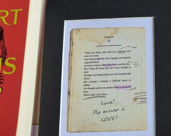 ACOTAR Love RIDDLE Citation - Impression de page de livre fantastique - Chapitre 42 vintage - Cadeau pour amateur de livres - oeuvre d'art murale Dark Academia