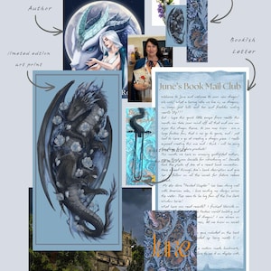 Club de correo postal, Libro de arte con temática de dragones, Paquete de papelería para amantes de los libros, Kit de diario y álbum de recortes, Regalo para lectores de fantasía, Kit de amigo por correspondencia, Decoración Booktok