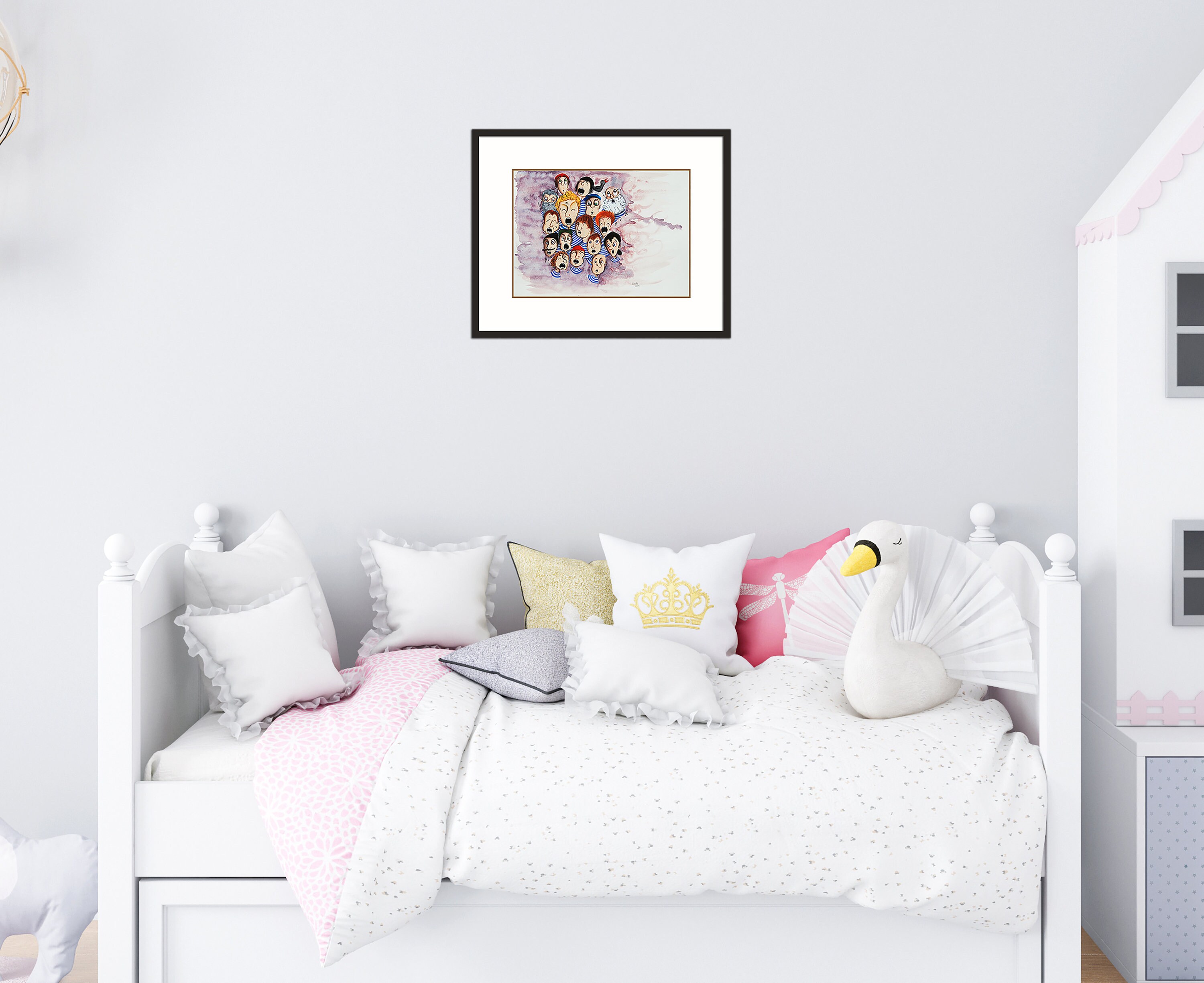 Original painting for a child's room original drawing of Etsy