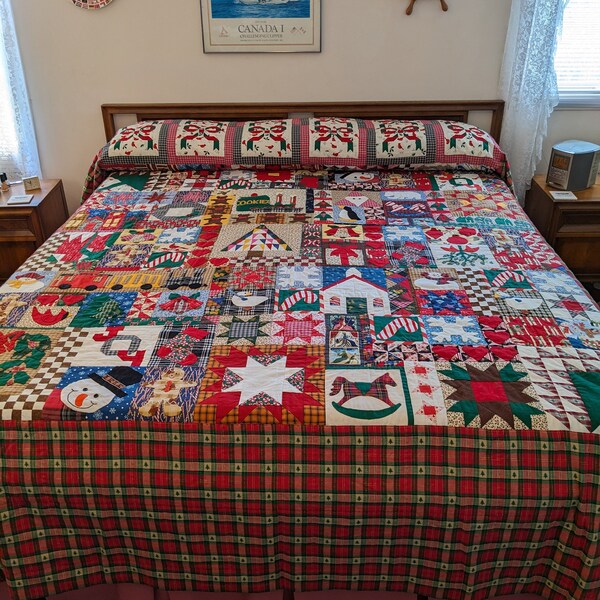 Christmas Quilt Etsy