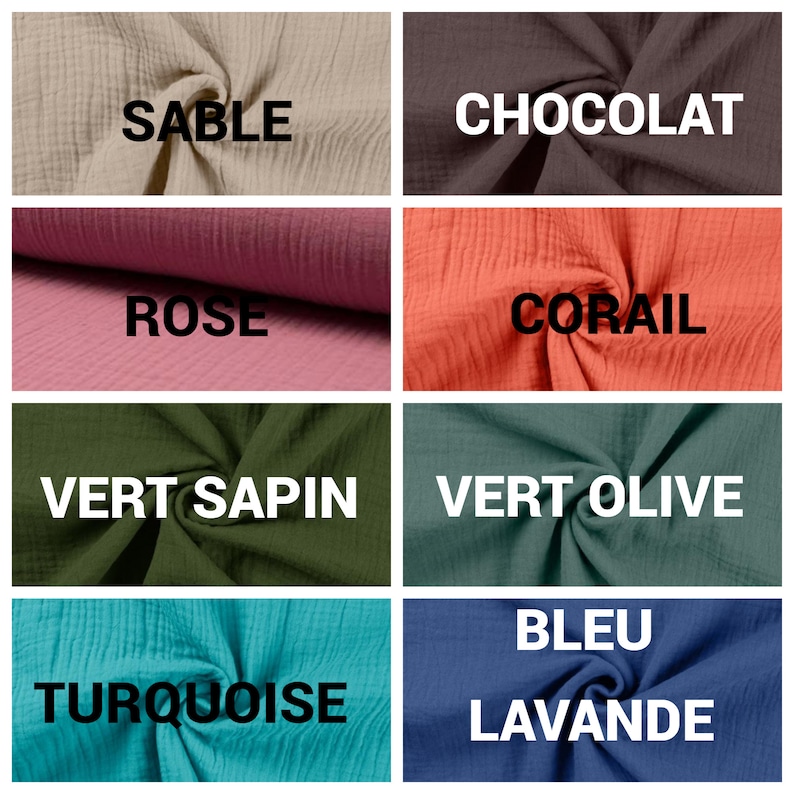 Couverture d'été bébé personnalisée Couverture d'été bébé doublée Couverture bébé double gaze Plaid bébé doublé Lange bébé doublé Bild 7