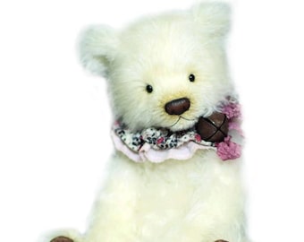 Teddy Bear Sewing Pattern for a Traditional mohair, Cotter pin jointed, glass eyed, artist bear – Paolo 38cm (with a tail!)