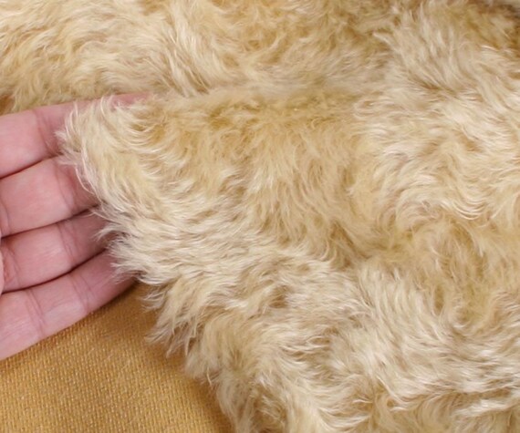 Mohair Fabric 20mm German Helmbold Yellow Honey Whirl Traditional Teddy Bear Making Vintage Bear Repairs 1 4m 1 8m 1 6m Sizes Top Quality Etsy