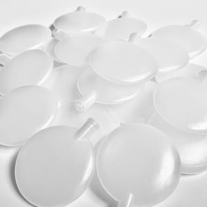 Toy Squeaker Pillows, Plastic Sound Inserts for Crafts, Dog Toys, Teddy Bears (4cm Diameter)