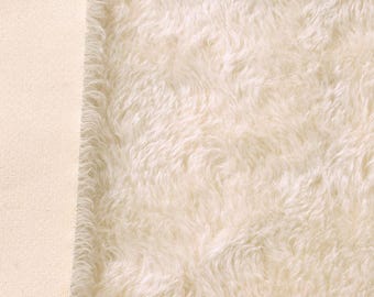 Mohair Fabric 20mm German Helmbold Pearl Cream Whirl traditional teddy bear making & vintage bear repairs 1/4m 1/8m 1/6m sizes Top Quality