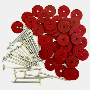 Cotter pin joints for mohair teddy bears and dolls T-head Sizes 6mm, 8mm, 10mm, 12mm & 15mm (1/4" - 5/7") Quality British 5, 25 or 50 Packs