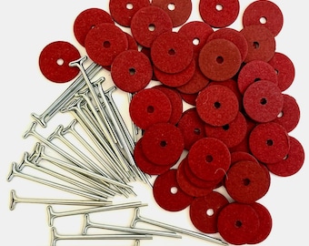 Cotter pin joints for mohair teddy bears and dolls T-head Sizes 6mm, 8mm, 10mm, 12mm & 15mm (1/4" - 5/7") Quality British 5, 25 or 50 Packs