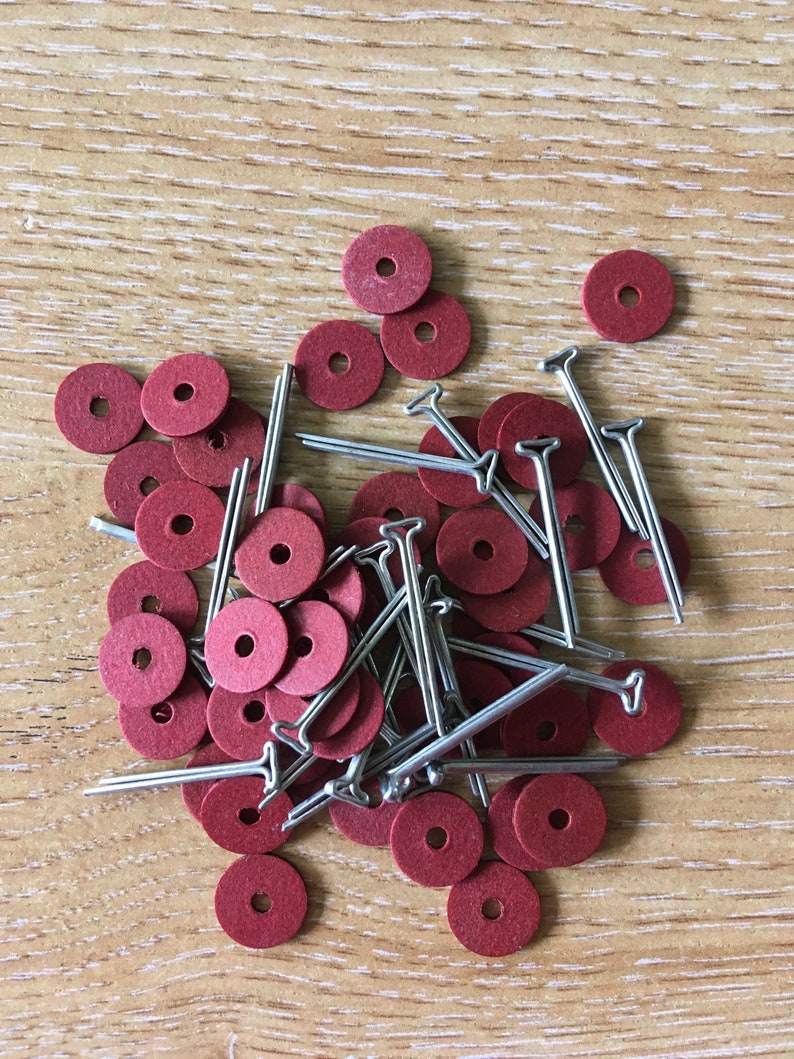 Cotter pin joints for mohair teddy bears and dolls T-head Sizes 6mm, 8mm, 10mm, 12mm & 15mm 1/4 5/7 Quality British 5, 25 or 50 Packs image 4