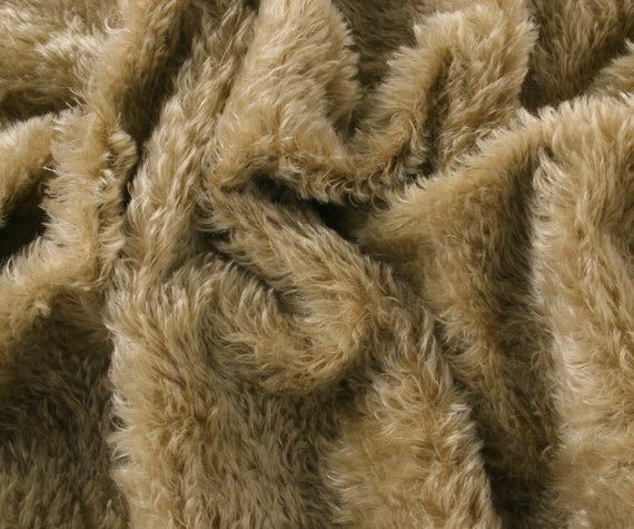 Tessuto Mohair Helmbold Per Orsacchiotto – Colore Giallo/Vortice Naturale (20 Mm)