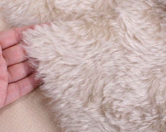 Mohair Stoff 20 mm Helmbold Perle creme Wirbel traditionelle teddybärherstellung & vintage bärenreparatur 1/4 m 1/8 m 1/6 m größen Top Qualität