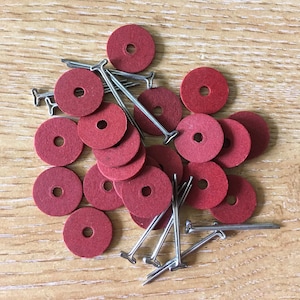 Cotter pin joints for mohair teddy bears and dolls T-head Sizes 6mm, 8mm, 10mm, 12mm & 15mm (1/4" - 5/7") Quality British 5, 25 or 50 Packs