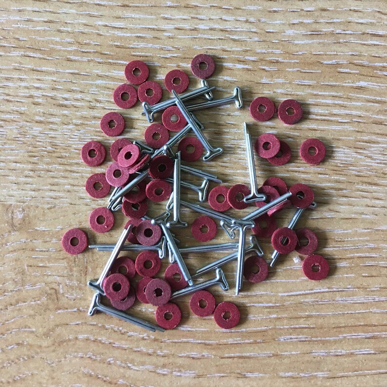 Cotter pin joints for mohair teddy bears and dolls T-head Sizes 6mm, 8mm, 10mm, 12mm & 15mm 1/4 5/7 Quality British 5, 25 or 50 Packs image 3