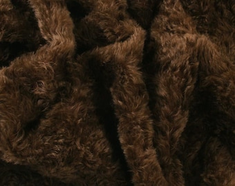 20 mm Mohair Stoff Helmbold schokoladen Trüffel Wirbel Stoff traditionelle teddybärherstellung Qualität. Vintage Bären-Reparaturen 1/4 m 1/8 m 1/6 m Größen