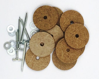 Cotter Pin Joints Teddy Bears in sizes 21mm, 25mm, 30mm, 35mm, 44mm & 64mm (3/4" - 2 1/2")  Packs of 5, 25 or 50 T-pin Traditional mohair