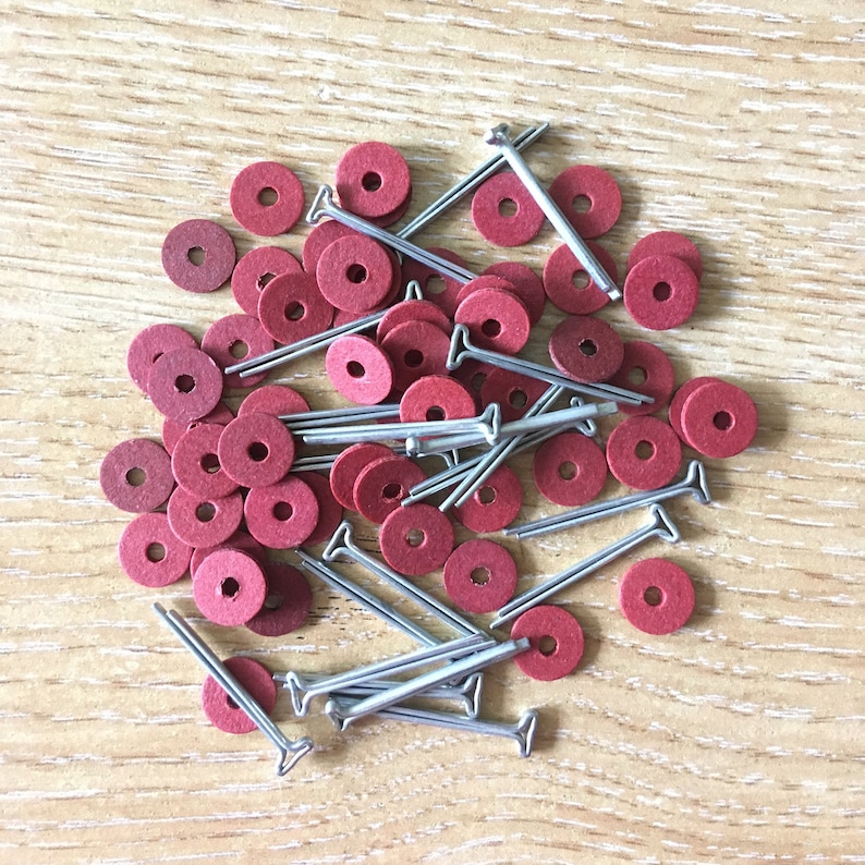 Cotter pin joints for mohair teddy bears and dolls T-head Sizes 6mm, 8mm, 10mm, 12mm & 15mm 1/4 5/7 Quality British 5, 25 or 50 Packs image 5